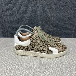 Chocolat Blu Nori Leopard Print Calf Hair Casual Shoes Brown Womens 39 / US 8.5